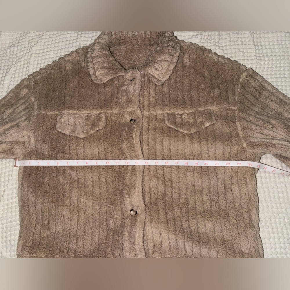 HALARA Women’s Long Sleeve Casual Sherpa Jacket in Cream NWT - Size Large - Picture 11 of 15